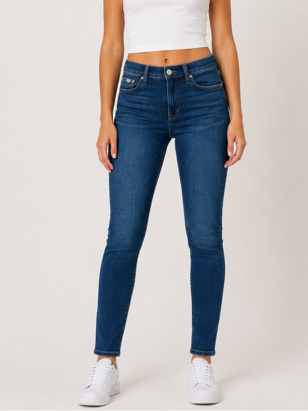 J Crew Women’s 31 Tall 8” Toothpick Jeans High Rise Classic Casual Pencil preppy